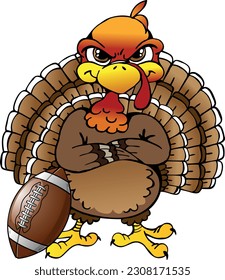 Turkey Bowl Tournament logo (Editable) - Vector Illustration