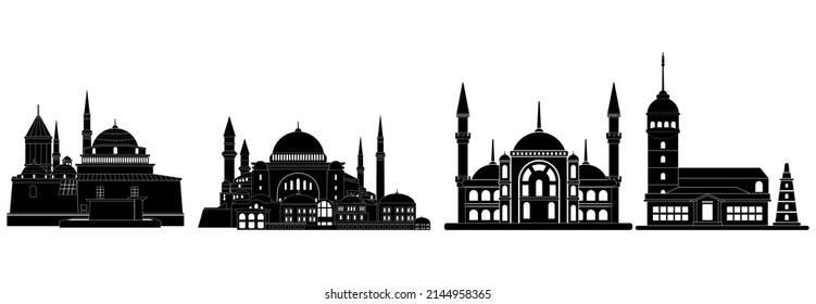 Turkey Building Icon, Turkey Building Vector Sign Symbol