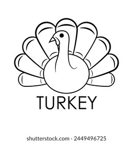 Turkey chicken icon, Vector art, Graphic design