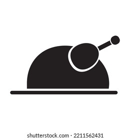 Truthühner-Symbol, Vektordesign-Vorlage