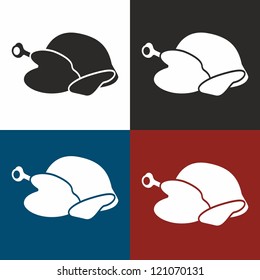 Turkey, chicken, vector, icon