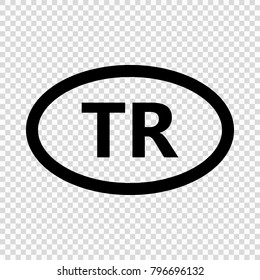 Turkey code symbol. short country name. Domain name