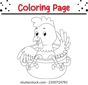 Turkey Coloring book page for kids.