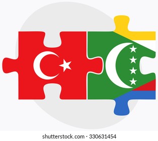 Turkey and Comoros Flags