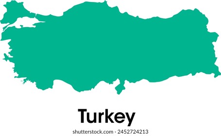 turkey country map in vectors