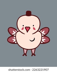 archivo turkey lindo de eps de dibujos animados