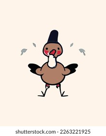 turkey cute cartoon eps file