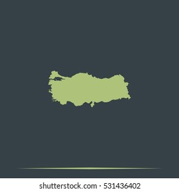 Turkey detailed map.