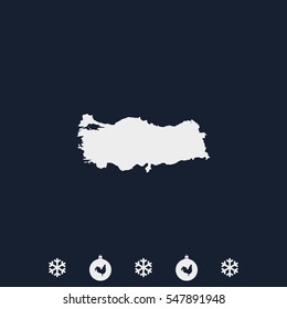 Turkey detailed map.