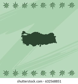 Turkey detailed map.