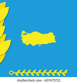 Turkey detailed map.