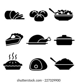Turkey Dinner Icons