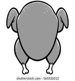 Turkey Dinner Illustration