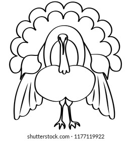 Turkey in doodle style