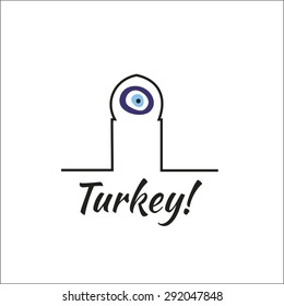 Turkey door with eye