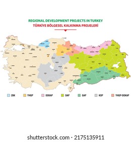 Turkey Economic Geography Development Project Map