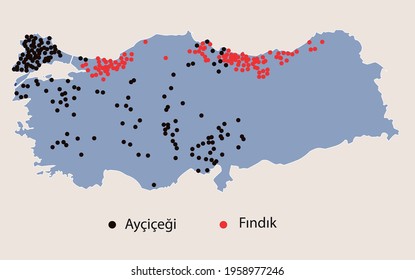 Turkey Economic Geography Map -