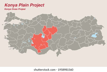 Turkey Economic Geography map - irrigation projects in Turkey map, Southeastern Anatolia Project (GAP), Eastern Anatolia Project (DAP), Eastern Black Sea Project (DOKAP), Zonguldak, Bartın, Karabük Pr