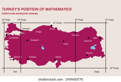 Turkey Economic Geography Map - Mathematics Location Turkey