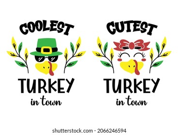 turkey face illustration Vector for banner, poster, flyer