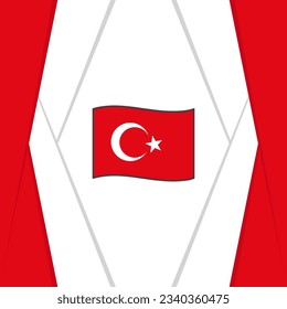 Türkei Flaggen abstrakte Hintergrunddesign-Vorlage. Türkei Unabhängigkeitstag Banner Social Media Post. türkischer Hintergrund