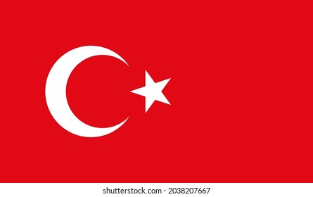 Turkey flag downloadable vector outlines