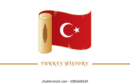 turkey flag and turkey history