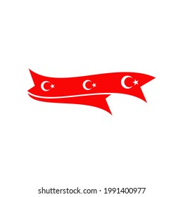 Plantilla vectorial de diseño de logotipo de icono de marca Turquía