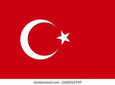 Ilustrador de banderas de Turquía país banderas símbolo nación  