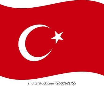Ilustrador de banderas de Turquía país banderas símbolo nación
icono de saludo