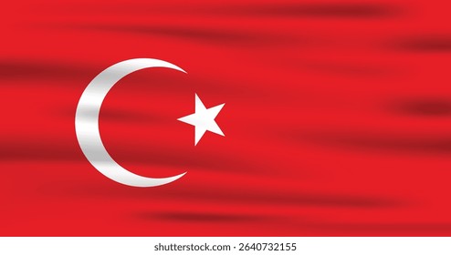 Turkey Flag Vector Icon Design
