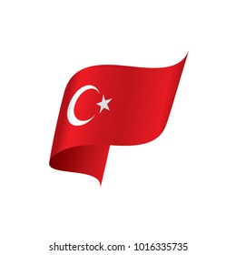 Turkey flag, vector illustration