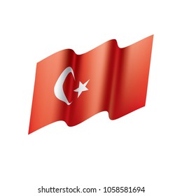 Turkey flag, vector illustration