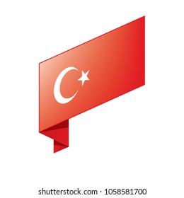 Turkey flag, vector illustration