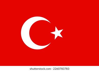 Bandera de Turquía. Marca del símbolo de la página vectorial de Turquía para el diseño de su sitio web marca Turquía logotipo, aplicación, UI. Ilustración del vector de la bandera de Turquía, EPS10