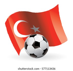 Turkey Flag Waving football