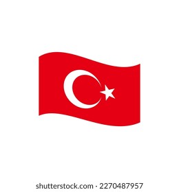 Turkey flags icon set, Turkey independence day icon set vector sign symbol