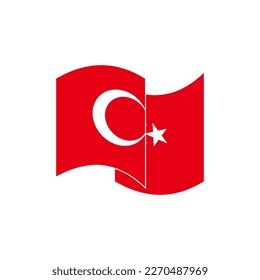 Indicadores de Turquía conjunto de iconos, símbolo del símbolo del vector del día de la independencia de Turquía