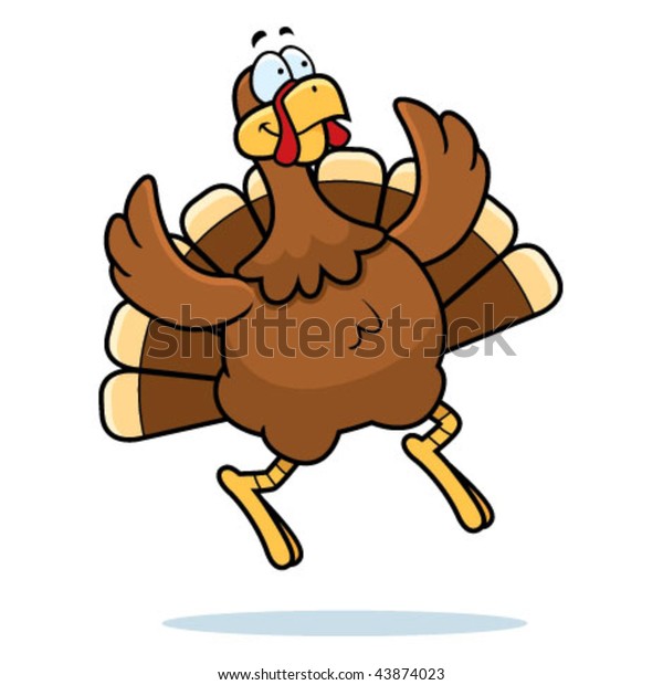 Turkey Flying Stock Vector (Royalty Free) 43874023