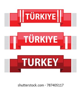 turkey football or soccer scarf set 