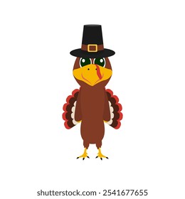 Turkey funny thanksgiving on white background 