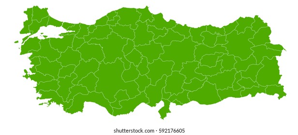 turkey green map