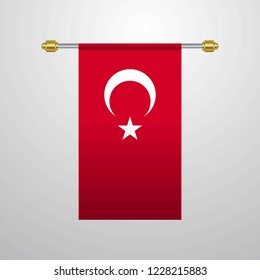Turkey hanging Flag