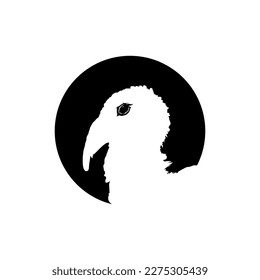 Turkey Head on the Circle Shape for Logo, Pictogram or Graphic Design Element. The Turkey is a large bird in the genus Meleagris. Vector Illustration