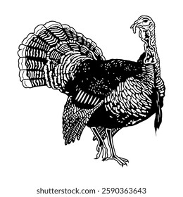 turkey hunting illustration logo vector image t shirt