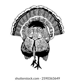 turkey hunting illustration logo vector image t shirt
