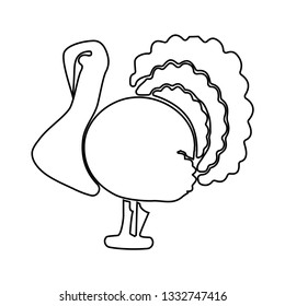 Turkey icon. Farm animal sign