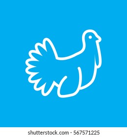 turkey icon illustration isolated vector sign symbol