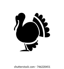 turkey icon illustration isolated vector sign symbol