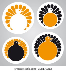 Turkey Icon Set - Vector Design